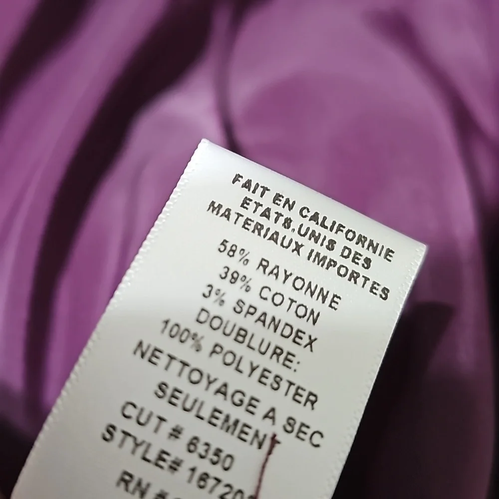 Trina Turk Purple Floral Skirt Size‎ 4 - Picture 5 of 7